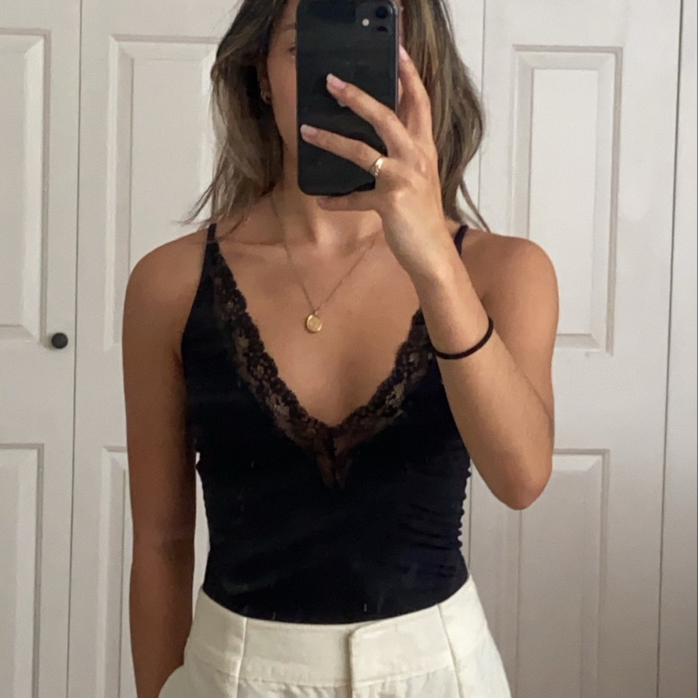 zara black bodysuit